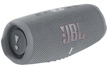 JBL Charge 5 Portable Bluetooth Speaker with Deep Bass, IP67 Waterproof and Dustproof, 20 Hours of Playtime, Built-In Powerbank, Grey