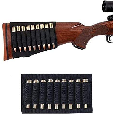 ACEXIER Tactical 9 Runden Patronenhalter Patronen Munitionsträger Geschossbeutel für MP 512-36 Elastic Butt Stock Jagdgewehr Zubehör