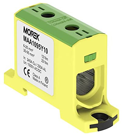 Borne de raccordement principale - 6-95 mm² - Jaune/vert - 1P OTL 95 3880