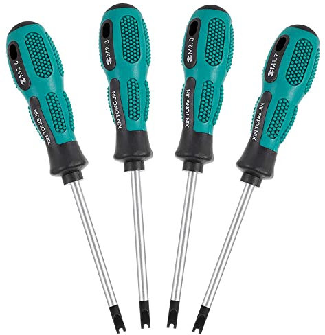 Kaimeilai Cacciavite a forma di U, set di cacciaviti magnetici da 4 pezzi, utensile manuale con punta a U tipo CRV, set di cacciaviti CR-V per elettrodomestici