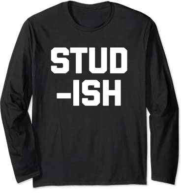 Nieten-T-Shirt witziger Spruch sarkastisches cooles Shirt für Herren Langarmshirt