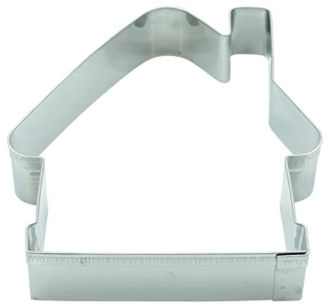 BekkiB Emporte-pièce « Maison » - Environ 9,5 x 8,5 cm - Passe au lave-vaisselle - Grand emporte-pièce pour biscuits, biscuits ou pain d'épices - 11060