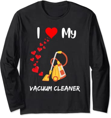 Vacuum cleaning lover traditional vacuum cleaner with cords Long Sleeve T-Shirt