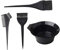 Gvblkq Set di scodelle e pennelli per la miscelazione del colore dei capelli, kit di pennelli per la colorazione uniforme dei capelli, strumenti per la colorazione dei capelli per saloni, spa,