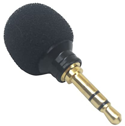 VICASKY Mini Stereo Mikrofon Für Voice Recording Tragbares Mikrofon Für Handy Laptop Chatting Kompatibel Mit Noise Reduction Schwarz