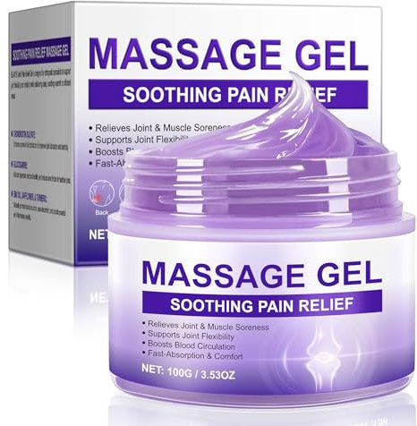Joint Pain Gel Purple Gel, Pain Relief Massage Gel for Joint Activities, Purple Joint Repair Cream,Effective Soothes for Back, Neck, Hands, Kneel