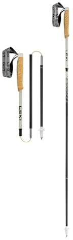 Leki Neotrail Pro FX.One Superlite, grigio caldo chiaro-naturalcarbon-grigio caldo scuro, 105 cm