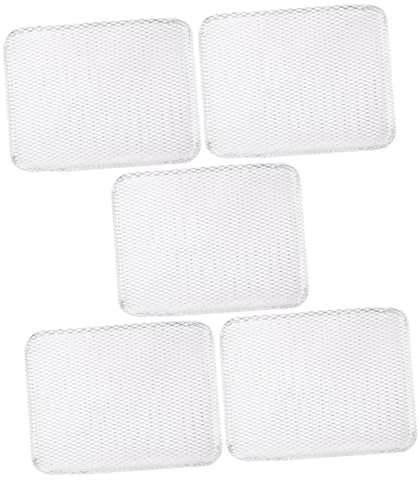 DOITOOL 5 pièces Tapis de Cuisson Barbecue Jetable Grill Mats Antiadhésifs Maille Alimentaire Résistants pour Viande Légumes Compatible Intérieur et Extérieur Facile à Nettoyer et Stocker