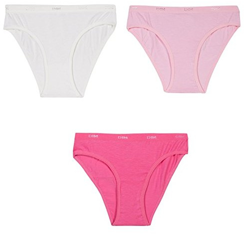 Dim Culotte Fille Les Pockets Coton Ecodim Doux et Confortable x3