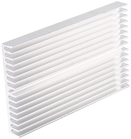Dissipateur de Chaleur, 100x60x10mm Dissipateur Thermique en Alliage D'aluminium à 16 Dents, pour Routeurs, Processeurs, Amplificateurs, Cartes Mères, Tubes, Cartes D'alimentation