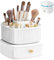 Rierousy Make Up Organizer, Organizer Kosmetik, 360°Drehbarer Pinsel Organizer mit Schublade, kosmetikbox, schminktisch organizer für Schlafzimmer Decor Bad Frisiertisch