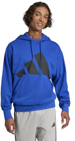 adidas För Män ESSENTIALS BIG LOGO FRENCH TERRY HOODIE, team royal blue/black, S