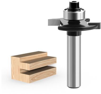 Fresa per fresa superiore, fresa per fresa superiore, 8 mm, codolo 2 mm, 3 mm, 4 mm, 5 mm, con cuscinetti a sfera, utensili per la lavorazione del legno, fresa a a filo per il taglio del legno (3 mm)