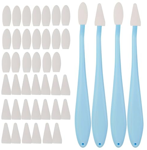 JYNXOR Difuminadores para Dibujo 4 Pluma Boceto Dibujo con 40 Cabeza de Esponja Material Artístico, Esponja Cepillo para Dibujar, Raspadores de Bocetos Artísticos, Lapices de Difuminos Artístico