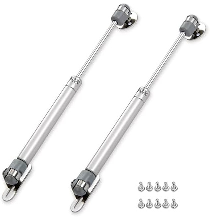 HMCEY 2 Piezas Pistones a Gas 200 N,Amortiguador Puerta Cocina,Pistones Hidraulicos Muebles,Resorte para Puertas,Resorte de Gas Universal,Brazo Hidráulico Mueble para Todo Tipo de Puertas, Ventanas