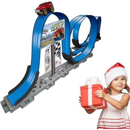 Tour Di Corse Di Auto Slot,Gioco Educativo di Veicoli Robusti - Auto A Attrito - Für Werkstatt Und Baustelle, Gerätereparatur, Projekte, Maschinist