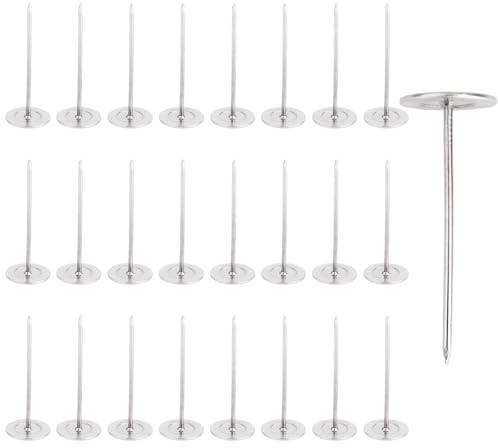 25 puntine lunghe per tappezzeria, 19 mm x 50 mm, chiodini per tappezzeria, grandi chiodi a testa piatta per mobili, decorazione per testiera del divano