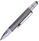 TROIKA CONSTRUCTION LILIPUT – PIP25/TI – Multitasking-Kugelschreiber (klein) – Tool Pen– Zentimeter-/Zoll-Lineal – Schlitz-/Kreuzschraubendreher – Stylus (titanfarben) – TROIKA-Original