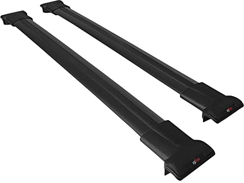 accessorypart Compatibile con Jeep Renegade (BU) 2014-2024 FLY Model Barre Tetto Portapacchi Auto Barre Portatutto Nero Alluminio 2 Barre