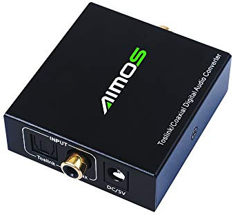 /G Adaptateur Optique Toslink vers coaxial convertisseur de commutateur Audio numérique bidirectionnel compatibilité étendue pour TV/Lecteur DVD / PS4