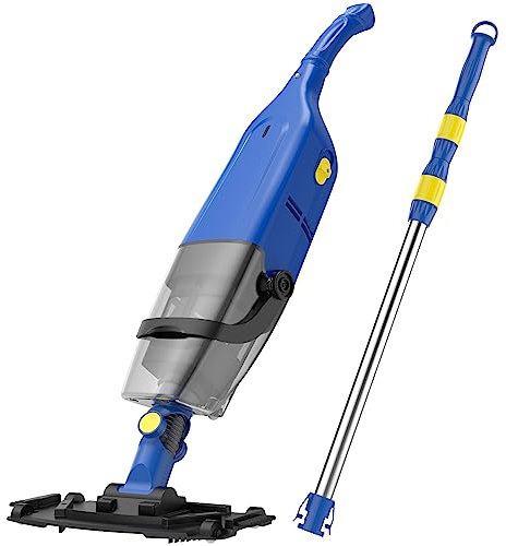 Gafilie Aspiratore per Piscine, Forte Potere di Aspirazione, Adatto per Spa, Vasche Idromassaggio e Piccole Piscine Interrate Aspiratore Portatile per la Raccolta di Piccoli Detriti, Blu Klein