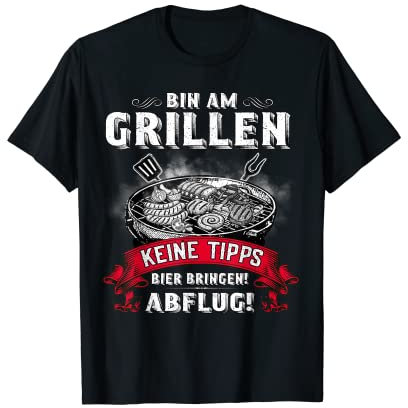Mens Bin am Grillen Grillfan BBQ Barbecue for Father's Day T-Shirt