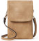 BOSTANTEN Klein Handytasche zum Umhängen, PU Leder Handy Umhängetasche Damen, Handytasche mit Geldbörse zum Umhängen, handtasche damen umhängetasche für Designer Braun