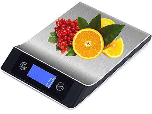 Balances multifonctions, Balance de cuisine électronique numérique portable, professionnel numérique 5 kg / 11 lb balance postale alimentaire balance de poids outil de cuisson bouton tactile précis