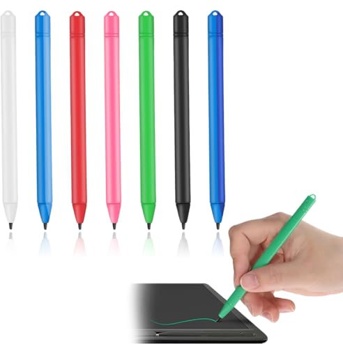 CULEO Punteros para móviles,Lápiz de dibujo LCD de 7 piezas, lápiz de dibujo para panel LCD de plástico, lápiz para tableta de escritura LCD y tableta de dibujo