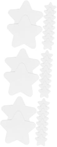 Lurrose 3 Sätze Pentagramm-ölgemälde Akrylfarbe Filges Acrylfarbe Ölfarbe Kunstölgemäldetafel Ölgemäldezubehör Etikett Kleine Leinwände Kunstleinwand Zum Malen Baumwolle Weiß 10 Stücke * 3