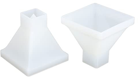 Fictory 2 stampi a piramide per fai da te in resina epossidica, grandi stampi in silicone per la decorazione della casa, facile rilascio, strumento durevole e versatile