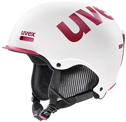 uvex hlmt 50 - robuster Skihelm für Damen und Herren - individuelle Größenanpassung - optimierte Belüftung - White-pink matt - 52-55 cm