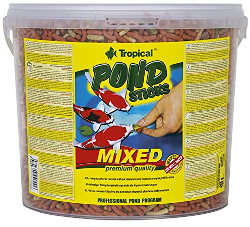 POND STICKS MIXED 5L / 430g - mangime per migliorare e colori delle koi e di altri pesci da laghetto, favorisce la colorazione rossa e dorata