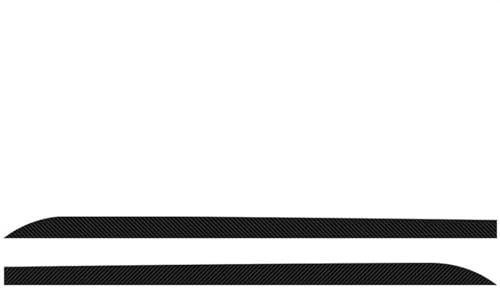 2 Stück Für Peugeot 206 107 108 207 308 307 508 2008 3008 Autotür Seitenschweller Streifen Körperaufkleber Aufkleber Auto Seitenrock Seitenschweller (Farbe : Carbon Fibre)