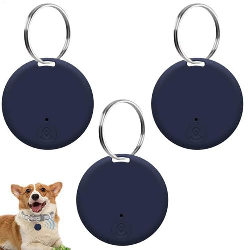 3 Pièces Traceur GPS pour Chien, Traceur Localisateur De Objets, Étiquette Anti-Perte Intelligente, pour Téléphone, Chats, Animaux, Objets De Valeur, Clés, Portefeuille, Sac, Véhicules