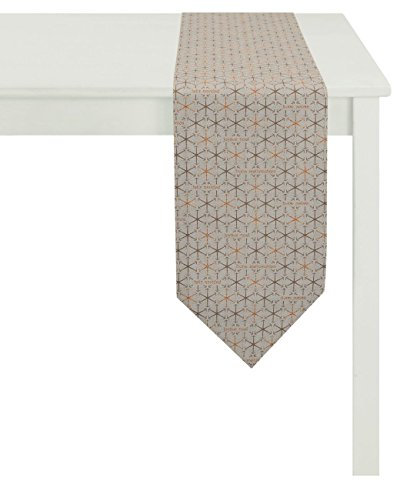 Apelt Tischband, Polyester, Gold/schwarz, 24 x 175 x 0.2 cm