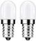 Lampadina LED per frigorifero E14, 1.5W Bianco Caldo 2700K Equivalente a 15W Lampadine Frigorifero Luce, 150 Lumen, Lampadine LED E14 per Frigoriferi, Macchina da Cucire, Non Dimmerabile, 2 Pezzi
