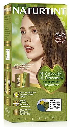 Naturtint | Haarfarbe Oohne Ammoniak | 6WG Strahlendes Golden Dunkelblond | Hoher Anteil an natürlichen Inhaltsstoffen | 170 ml…