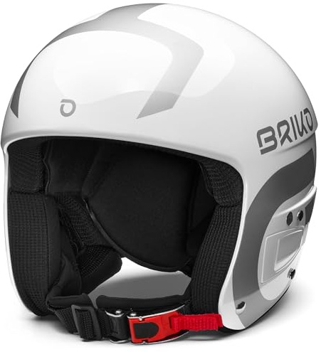 Briko, HELMET Unisex bambino, SHINY WHITE-SILVER, XS