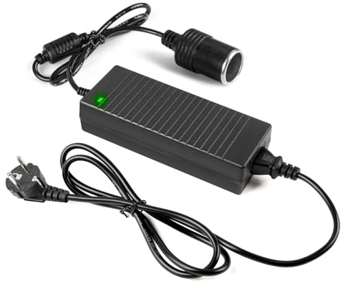 Adaptador de Corriente para Coche, Transformador 12V 15A, Convertidor de 180W, Regulador de Voltaje 240V a 12V, Adaptador Mechero a Enchufe