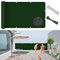 Recinzione Copertura 60 x 490 cm Protezione Raggi Uv, Antistrappo, Antipioggia, Telo Schermante Giardino con Funi e Fascette, per Serra/Cortile/Tetto, Verde Scuro