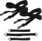 Toyvian 5 pièces Sangles de Fixation pour Parasol de Jardin Ajustables Résistantes Aux Vent Sangles pour Parasol