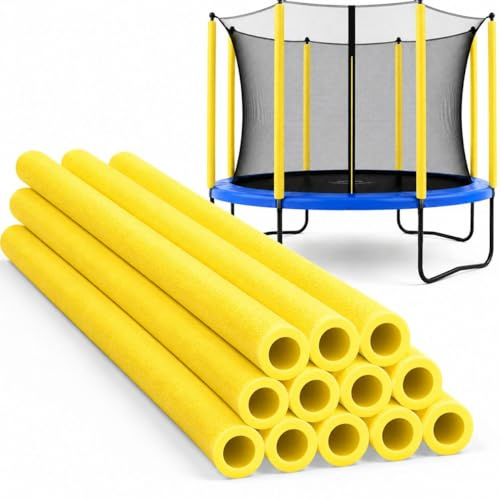 12 fundas de espuma para poste de cama elástica, 88 cm, impermeable, tubo redondo, protector de resorte, accesorios de trampolín, piezas de repuesto para postes de 2,5 cm a 2,6 cm de diámetro