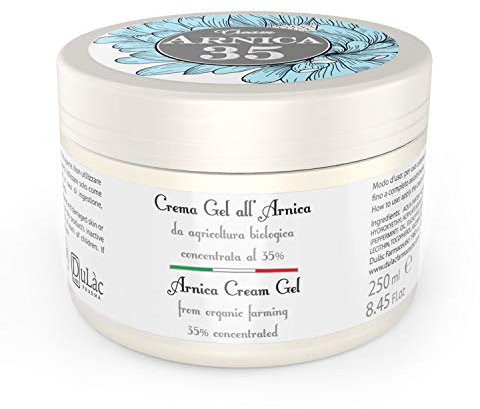 Arnika 35 - 35% Bio-Arnika-Gel-Creme, Mit Pfefferminze Und Eukalyptus, IntenUgualeve Wirkung, Geeignet Zur Massage Von Haut, Muskeln Und Gelenken, Made in Italy, 250 ml