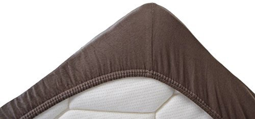 Snoozing Jersey - Spannbettlaken - 100% Baumwolle - 70x200 cm - Braun