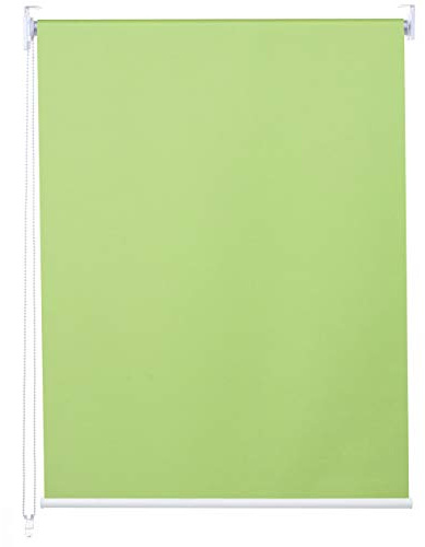 Rollo HWC-D52, Fensterrollo Seitenzugrollo Jalousie, 100x230cm Sonnenschutz Verdunkelung Blickdicht - hellgrün