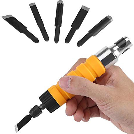 Be-Tool, scalpello elettrico per legno, set di strumenti per incisione del legno, per trapano elettrico ad albero flessibile, ideale per fai da te
