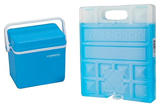 Campingaz - Glacière - Isotherm 934-17 litres - Bleu & Elément de Refroidissement - Freezpack M20-770 Grammes - 20x17x3 cm
