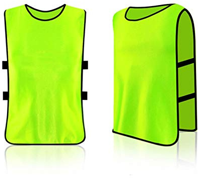 Alomejor Gilet da Allenamento Scrimmage Pettorina da 12 Maglie da Calcio Giochi Sportivi di Squadra di Calcio