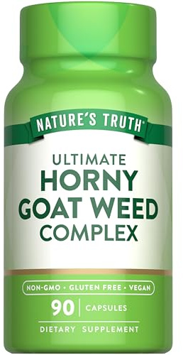 Nature's Truth Horny Goat Weed Complex | 90 Capsules | with Maca Root | Vegan, Non-GMO & Gluten Free Herbal Supplement